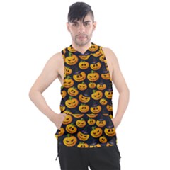 Jack O Lantern  Men s Sleeveless Hoodie by ConteMonfrey