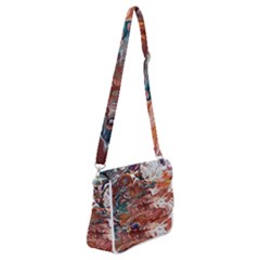 Summer Arabesque Shoulder Bag With Back Zipper by kaleidomarblingart