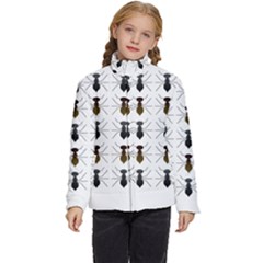 Ant Insect Pattern Cartoon Ants Kids  Puffer Bubble Jacket Coat by Ravend
