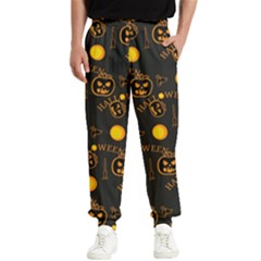 Halloween Background Pattern Men s Elastic Waist Pants by Ravend