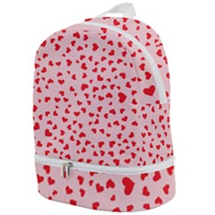 Hearts Valentine Heart Pattern Zip Bottom Backpack by Ravend