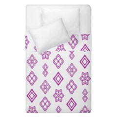 Geometric Pattern Purple Pattern Duvet Cover Double Side (single Size) by Ravend