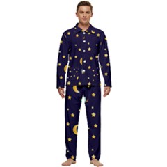 Seamless Pastel Wallpaper Animal Men s Long Sleeve Velvet Pocket Pajamas Set by Ravend