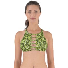 Flower Design Paradigm Start Perfectly Cut Out Bikini Top by Ravend