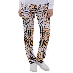 Tiger Pattern Background Women s Casual Pants by danenraven