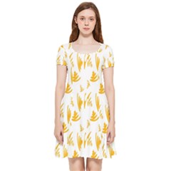 Zig-zag-lines Inside Out Cap Sleeve Dress by nateshop