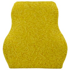 Bright Yellow Crunchy Sprinkles Car Seat Velour Cushion  by nateshop