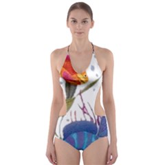 Im Fourth Dimension Colour 74 Cut-out One Piece Swimsuit by imanmulyana