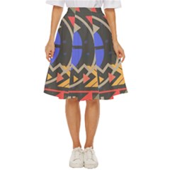 Background Abstract Colors Shapes Classic Short Skirt by Wegoenart