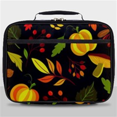 Pumpkin Fall Autumn Pattern Full Print Lunch Bag by Wegoenart