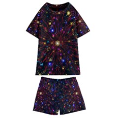 Abstract Background Star Wallpaper Kids  Swim Tee And Shorts Set by Wegoenart