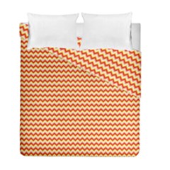 Pattern Zig Zag Stripe Geometric Duvet Cover Double Side (full/ Double Size) by Ravend