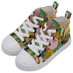 Cartoon Wallpapers Kids  Mid-top Canvas Sneakers by Jancukart