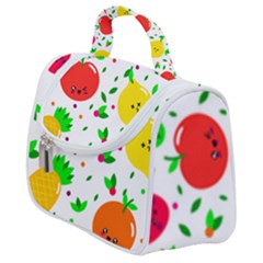 Pattern Fruit Fruits Orange Green Satchel Handbag by Wegoenart