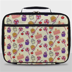 Cupcake Pattern Lollipop Full Print Lunch Bag by Wegoenart