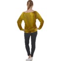 Beer Drink Glass Yellow Cup Bar Off Shoulder Long Sleeve Velour Top View2