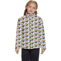 Sweet Dessert Food Cake Pattern Kids  Puffer Bubble Jacket Coat by Wegoenart