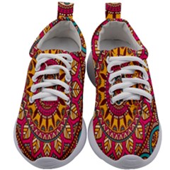 Buddhist Mandala Kids Athletic Shoes by nateshop