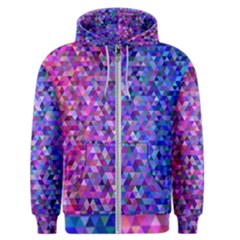 Abstract Triangle Tile Mosaic Pattern Men s Zipper Hoodie by danenraven