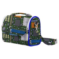 Illustration Motherboard Pc Computer Satchel Shoulder Bag by danenraven