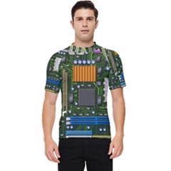 Illustration Motherboard Pc Computer Men s Short Sleeve Rash Guard by danenraven