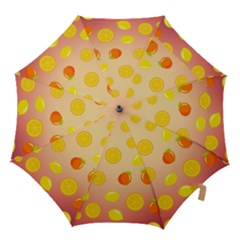 Fruits-gradient,orange Hook Handle Umbrellas (small) by nateshop