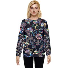 Floral Hidden Pocket Sweatshirt by nateshop