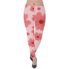 Flowers Velvet Leggings by nateshop