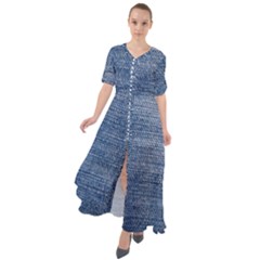 Jeans Waist Tie Boho Maxi Dress by nateshop