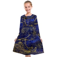 Constellation Horse Dolphin Kids  Midi Sailor Dress by Wegoenart