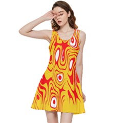 Red-yellow Inside Out Racerback Dress by nateshop