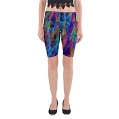 Wizzard Flash Flashes Template Abstract Yoga Cropped Leggings by Wegoenart