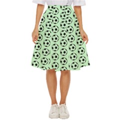 Pattern Ball Soccer Background Classic Short Skirt by Wegoenart