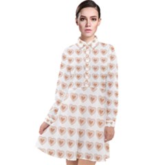 Sweet Hearts Long Sleeve Chiffon Shirt Dress by ConteMonfrey