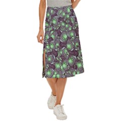 Man Butterfly Drawing Motif Pattern Midi Panel Skirt by dflcprintsclothing