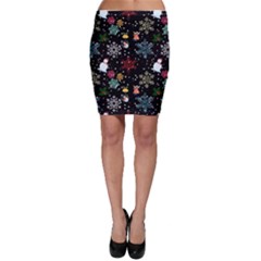 Christmas Thanksgiving Pattern Bodycon Skirt by Ravend