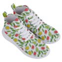 Fruit Fruits Food Illustration Background Pattern Women s Lightweight High Top Sneakers View3