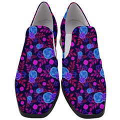 Illustration Background Wallpaper Women Slip On Heel Loafers by Ravend