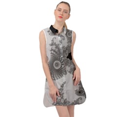 Apple Males Almond Bread Abstract Sleeveless Shirt Dress by danenraven