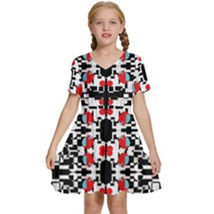 A-new-light Kids  Short Sleeve Tiered Mini Dress by DECOMARKLLC