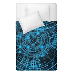 Network Circuit Board Trace Duvet Cover Double Side (single Size) by Ravend