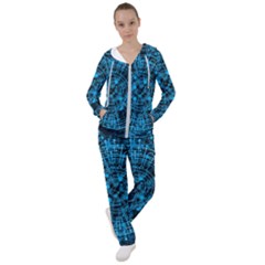 Network Circuit Board Trace Women s Tracksuit by Ravend