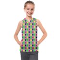 Colorful Mini Hearts Grey Kids  Sleeveless Hoodie View1