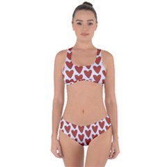 Little Hearts Criss Cross Bikini Set by ConteMonfrey