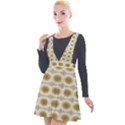 Abstract Petals Plunge Pinafore Velour Dress View1