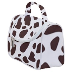 Cow Spots Brown White Satchel Handbag by ConteMonfrey