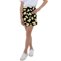 Cow Yellow Black Kids  Tennis Skirt by ConteMonfrey