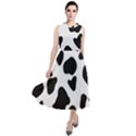 Black and white spots Round Neck Boho Dress View1