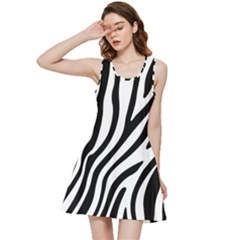 Zebra Vibes Animal Print Inside Out Racerback Dress by ConteMonfrey