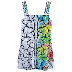 Brain Mind Psychology Idea Drawing Kids  Layered Skirt Swimsuit by Wegoenart